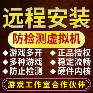 远程安装虚拟机游戏多开梦幻DNF天龙八部热血江湖防检测去虚拟化