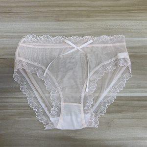 剪标出口sexy underwear中腰日系轻薄透气花边女蕾丝性感俏皮内裤
