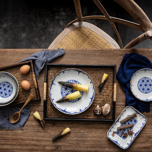 日本爱陶AITO日式餐具碗碟套装家用陶瓷面碗大汤碗深浅盘子单只碗
