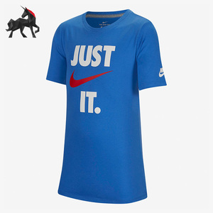 Nike/耐克正品春季大童运动时尚透气T恤短袖 AT5678-406