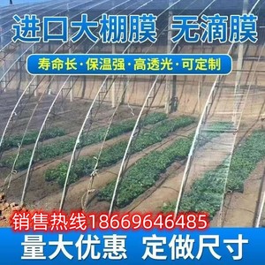 全新料大棚膜防晒抗老化防水高透光大棚塑料膜防尘遮盖加厚无滴膜