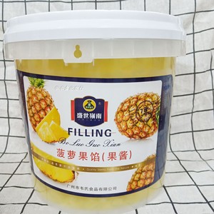 盛世岭南菠萝果馅草莓蛋糕杂果粒果酱烘焙原料5kg厂家新品罐头