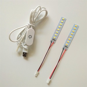 LED 小长条3.7V电池灯板灯条4.5V LED灯板无极调光光源5VUSB灯珠