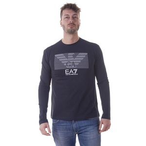EA7 EMPORIO ARMANI男士蓝色商务休闲精品长袖T恤 3YPTM3PJ30Z 棉