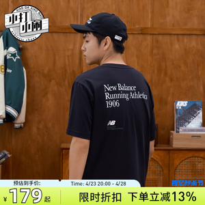 NEW BALANCE短袖新款宽松休闲男款潮牌NB运动女款T恤5ED25433