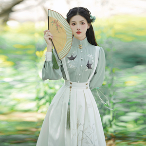 汉如初燕归来原创汉服女中国风改良日常汉元素上衣裙子新中式套装