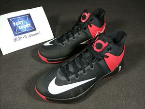 虎扑 耐克 NIKE KD TREY 5 IV 杜兰特 黑红 男子篮球鞋844573-600