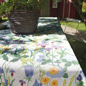 绿色清新法式田园桌布欧式美式乡村户外花园碎花餐桌台布艺全棉