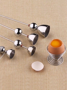 不锈钢开蛋器鸡蛋开孔开壳糯米蛋刀花式蛋壳切蛋器冷菜盘饰小工具