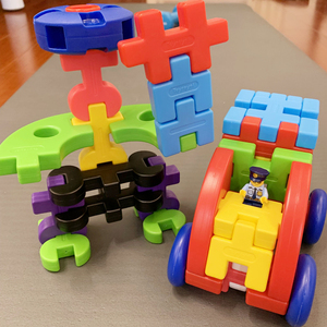 日本皇室toyroyal儿童益智软积木1.5岁+多功能拼搭玩具