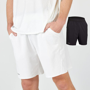 Artengo男子速干短裤纯色 白色黑色5分裤跑步网羽球专业运动下装1