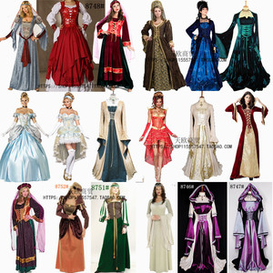 欧洲宫廷服装万圣节白雪公主服皇后女王长裙洋装cosplay迪士尼服