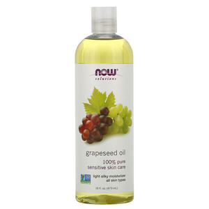 美国Now Foods grapeseed oil 葡萄籽油 保湿抗氧473毫升