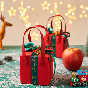圣诞节苹果包装盒礼盒情人节礼物盒结婚喜糖伴手礼空盒平安果纸盒