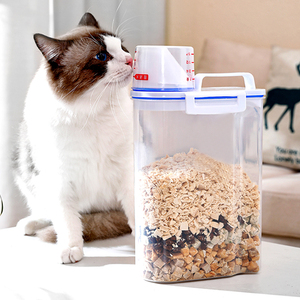猫粮储存桶狗粮密封防潮盒子宠物储粮箱收纳存储桶猫咪装粮食的罐