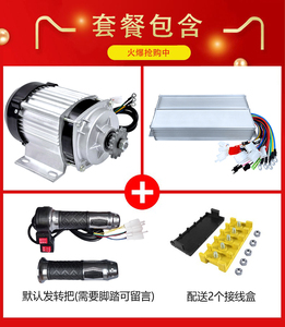 电动人力三轮车无刷电机48V60V500W800W1000瓦改装中置链条电动机