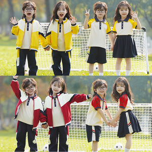 幼儿园园服春秋套装一年级运动会小学生班服秋冬季儿童校服中国风