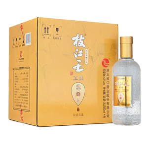 【新老包装 随机发货】枝江王 42度真选3 500ml*4瓶 柔雅型高粱酒