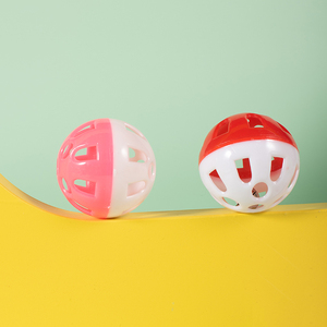 猫玩具铃铛球宠物猫咪用品球形发声响铃逗猫塑料镂空鹦鹉仓鼠玩具