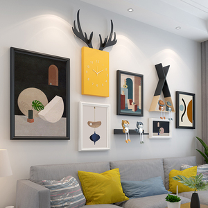 现代简约餐厅卧室客厅装饰画沙发背景背后挂画北欧风格玄关墙壁画