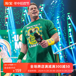 WWE潮牌2024新款John Cena 约翰塞纳印花短袖T恤男