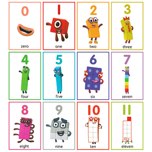 数字积木Numberblocks英文数学启蒙卡片动画片教具趣味桌游玩具