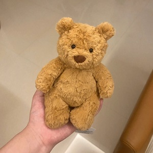 英国JELLYCAT巴塞罗熊毛绒安抚玩具泰迪熊抱枕tiny钥匙扣挂饰挂件