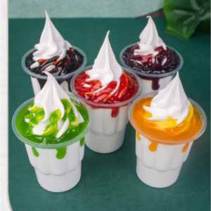 定制圣代甜品模型冰淇淋雪糕仿真模型假冰淇淋杯模型高端摆件网红