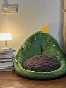 圣诞小窝靠垫坐垫一体地上座垫办公室久坐学生座椅宿舍垫子懒人垫