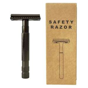 Safety Razor Set with 5 Razor Blades, Shaving Brush,Safety R