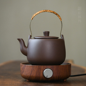 松林外 宜兴紫砂烧水壶煮茶壶纯全手工电陶炉明火炭炉围炉煮茶