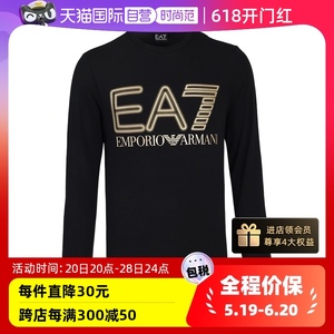 【自营】EMPORIO ARMANI/阿玛尼男士打底长袖EA7系列字母圆领T恤