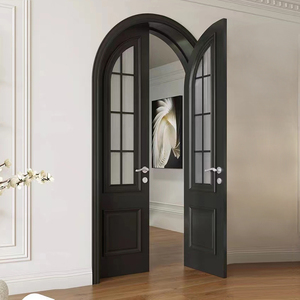 定制烤漆门圆弧拱形门对开门卧室客厅造型实木房间复合门卧室门