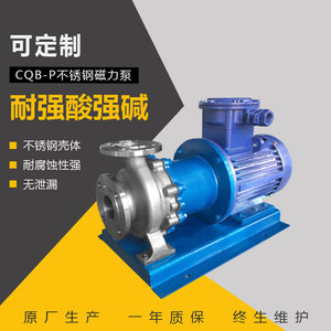 CQB40-25-125P不锈钢磁力泵 碱液输送泵 卧式化工泵 腾龙泵阀