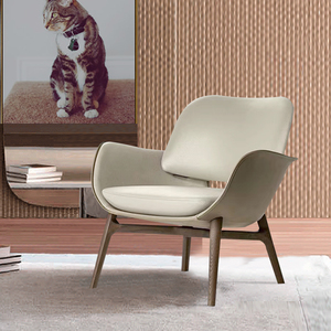 欧式休闲椅轻奢单椅阳台客厅现代简约创意舒适设计师沙发洽谈椅子