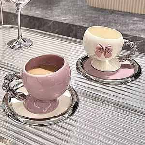 创意陶瓷啡杯套装高颜值欧式茶具啡杯碟套装组合拿铁杯咖啡杯维光
