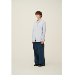 SMC - 005 / 蓝白粗条纹衬衫