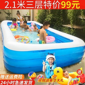 超大号儿童充气游泳池加厚成人水池家庭婴幼儿游泳桶家用小孩泳池
