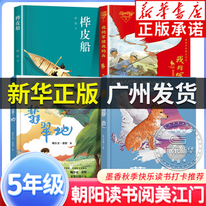 阅美江门整本书阅读打卡五年级课外书全4册 桦皮船暮色翡翠地我的军团我的兵 笔墨书香经典阅读朝阳云浮读书5年级老师推荐