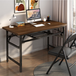 可折叠电脑桌台式书桌家用简约现代学生卧室简易办公桌学习小桌子