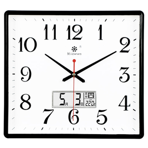 钟表挂钟客厅个性创意时钟简约方形挂表时尚石英钟家用表挂墙上