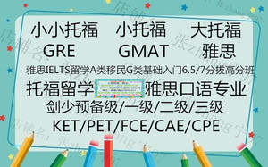 小托福 English/junior/primary托福GRE/GMAT雅思IELTS网课电子版