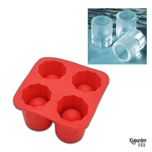 瀑布美式咖啡冰杯食品级硅胶模具盒冰块冰格按压冰块磨具家用制冰