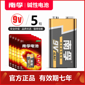 南孚碱性9v电池6F22 6LR61遥控器烟雾报警器万用表通用方块电池
