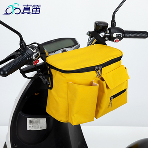 电动自行车骑行挂包雨衣收纳袋前置物摩托车挂兜电瓶车头加大车筐