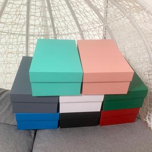 定制鞋盒牛皮纸盒折叠翻盖包装盒包装礼品收纳盒鞋盒彩色印刷定制