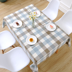 北欧格子桌布小方格布艺小清新长方形ins餐桌布客厅茶几台布家用