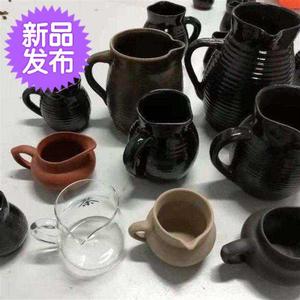 罐罐茶煮茶器甘肃陕西老人专用茶罐陇南西和天水手L工陶制黑釉。