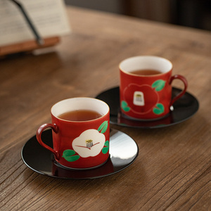 藏珍窑咖啡杯日本原装进口情侣对杯日式手作高档下午茶茶杯礼品杯
