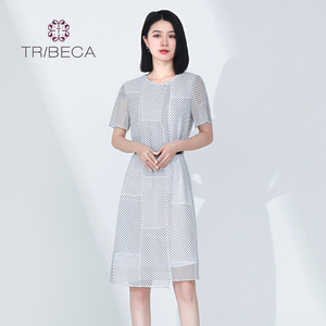 TRIBECA翠贝卡2022夏季新款T2222L05L628女士气质显瘦雪纺连衣裙